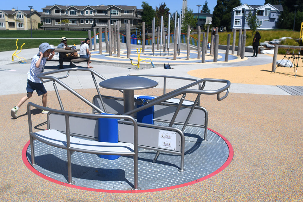 Mikas Playground New Inclusive Playground In Edmonds Inspired By Year Old Babe Photo J